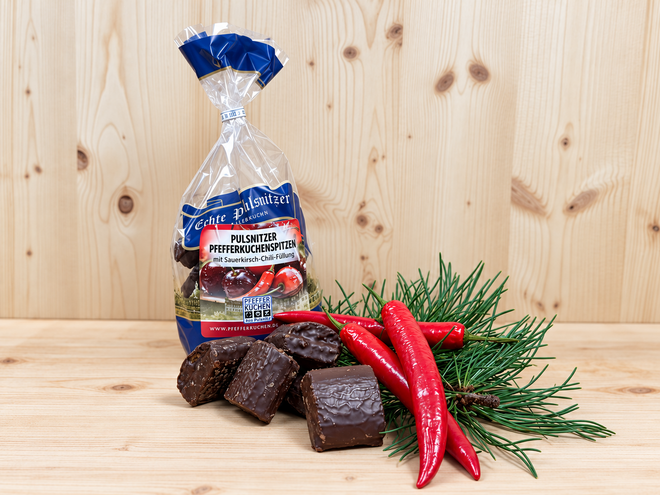 Gefüllte Spitze mit Sauerkirsch-Chilli -Füllung